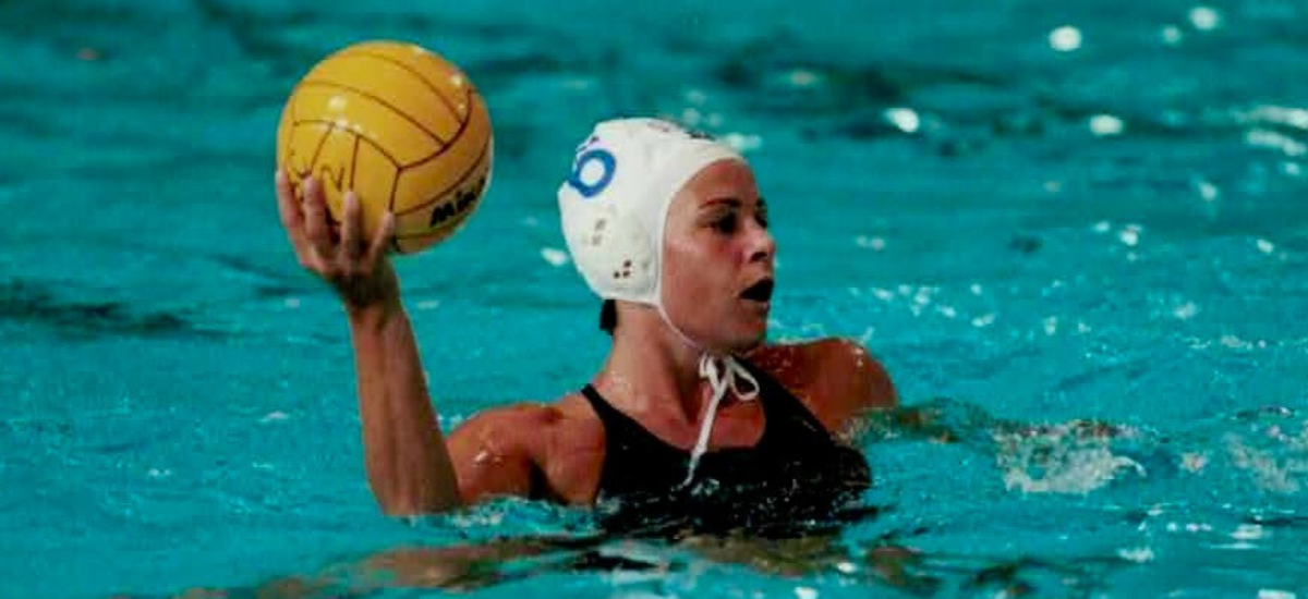 Olympic gold medallist Simone Fountain in action